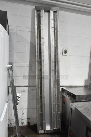 Hatco GRAH-96D commercial heat strip warmer, 208 volts, 1 phase, vertical position, stainless finish, good condition.