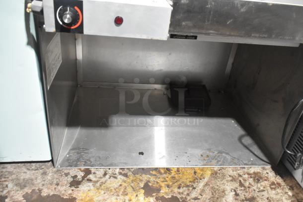 Hatco YPOP-BISHOLD-0001 countertop warmer, 120 volts, 1 phase, stainless steel, temperature knob visible, used condition.