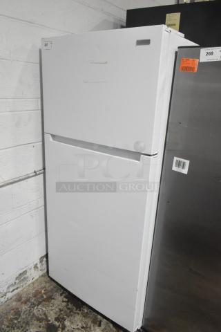 Vissani MDTF18WHR cooler/freezer, white, 115V, 1-phase, reach-in model in good condition with visible labels.