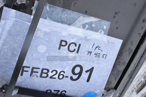 Brand new Lavex 1 cubic yard black, towable, heavy-duty tilt truck; 2,100 lb capacity; scratch and dent condition.