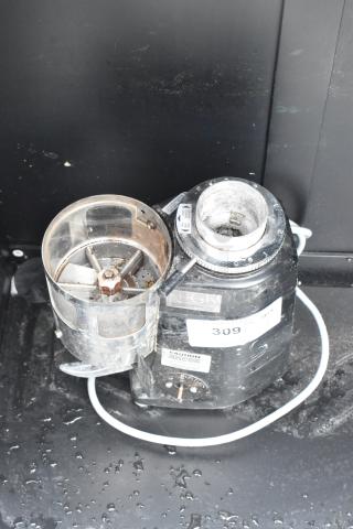 Mazzer Luigi Mini Timer espresso bean grinder base, Model Mini Timer, 120 Volts, used condition with visible wear.