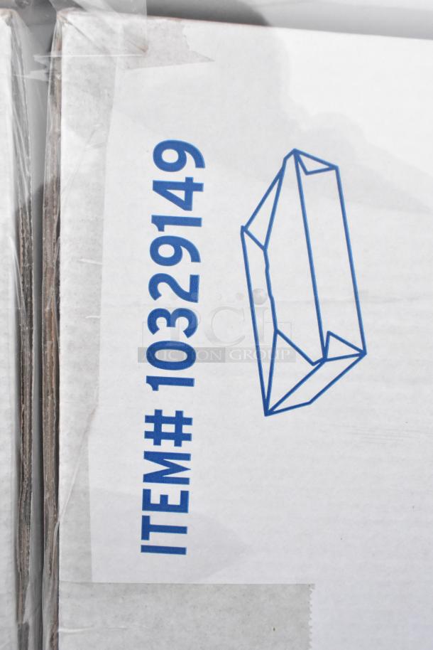 24 new Singer 10329149 #2 folded takeout boxes, 7-3/4"x5-1/2"x1-7/8", scratch and dent condition, visible item number.