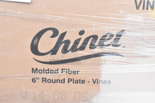 37 boxes of Chinet products, including StrongHolder trays and Vines plates. Brand new, scratch and dent condition.