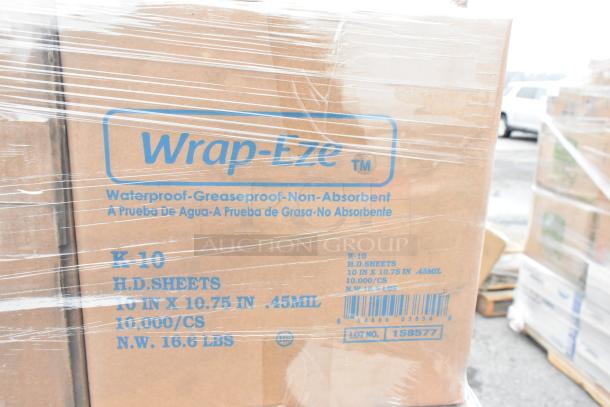 37 boxes of new Chinet paper products in wrapping, featuring StrongHolder trays and Vines plates.