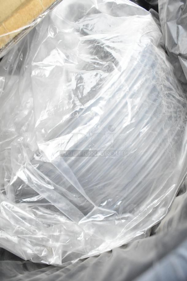 Packaged WNA APB320DM Caterline Pack n Serve bowls in plastic wrap, new condition, part of a scratch and dent auction lot.