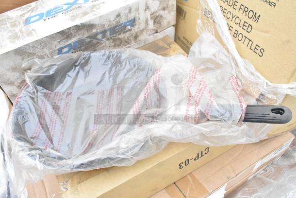 19 new scratch and dent items including Sabert 55320 clamshell, Allied STC-6-1/2-N inset cover, metal pans, in packaging.