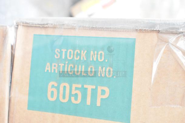 27 boxes of Singer 10329149 #2 takeout boxes, scratch and dent, with Dart 605TP cup lids, Huhtamaki 89041 bowl lids.