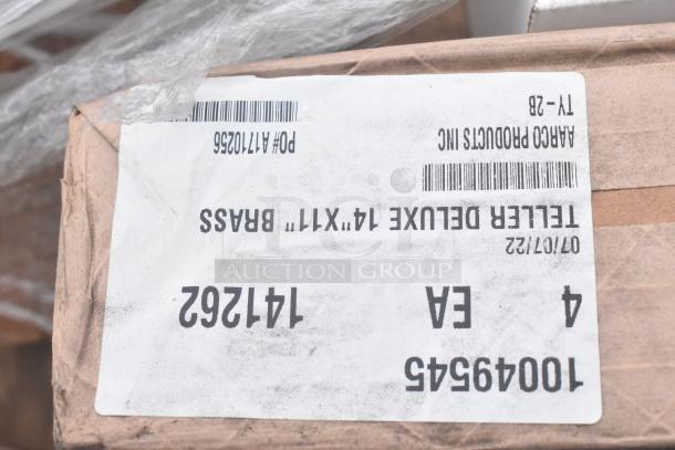 Cardboard package with label showing "ARCO PRODUCTS INC," barcode, and item details, for auction lot.