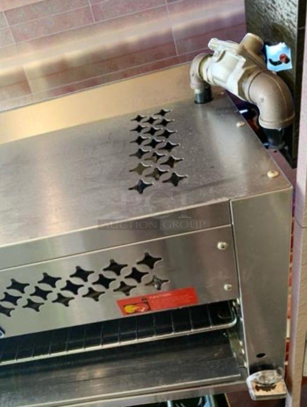 Radiance 24” Gas Cheesemelter in outstanding condition, stainless steel with infrared burner, 20,000 BTU, model RAD-M-CHEESE-0523.