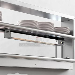 Brand new ServIt 36" Single Strip Warmer, Model 423SWT36, 120V, 850W. Toggle control. Factory sealed condition.