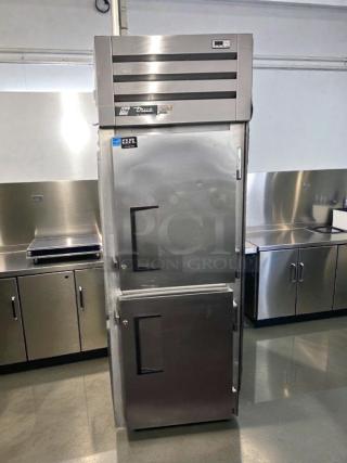 True STM1R-2HS Roll-In Commercial Refrigerator, exceptional condition, two half doors, 115V, UL Listed, fully tested.
