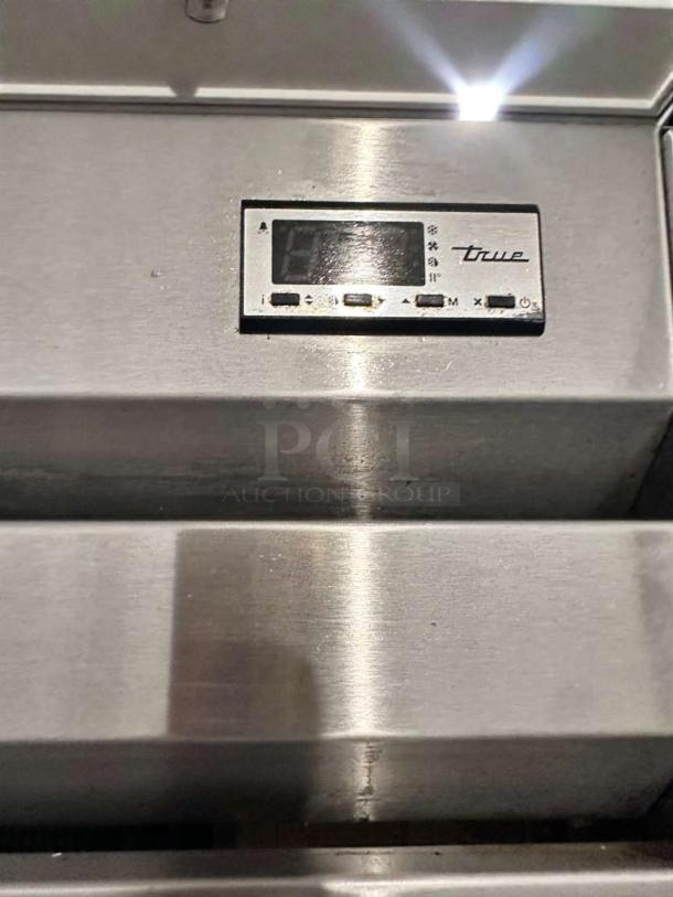 True STM1R-2HS Roll-In Commercial Refrigerator, two half doors, digital display, UL Listed, excellent condition, 115V.
