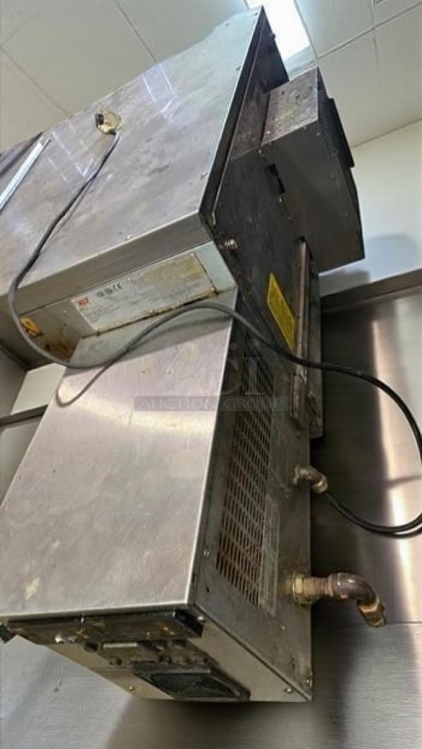 Flawless EMPERO gas conveyor pizza oven, model 535×1360 mm, includes stand, UL listed, fully tested, operational.