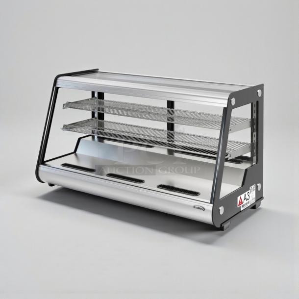 Brand new KoolMore CDC-7C-SS 48" countertop bakery display refrigerator, 7 Cu. Ft., ETL listed, in original box.