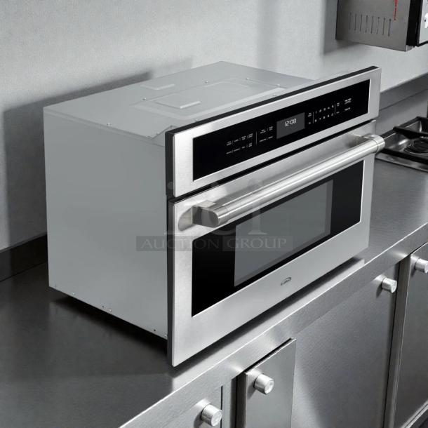 Brand new KoolMore KM-CWO30-SS 30" built-in microwave with convection oven, air fryer, 1.6 cu. ft., UL certified, in box.