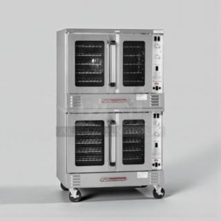 Blodgett double-stack stainless steel commercial convection oven in exceptional condition, fully tested and operational.
