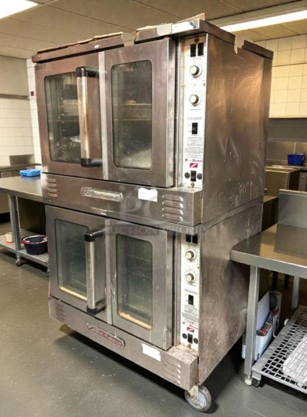 Blodgett Double-Stack Commercial Convection Oven, stainless steel, exceptional condition, fully tested, model BLD-L-DBL-0340.