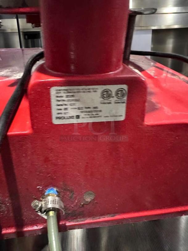 Commercial Electric Dough Press, digital controls, excellent condition, model DOU-L-PRS-0384, fully tested, visible certification labels.