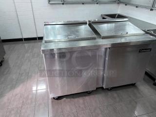 Continental Commercial Refrigerated Prep Table, stainless steel, NSF & UL listed, excellent condition, fully tested.