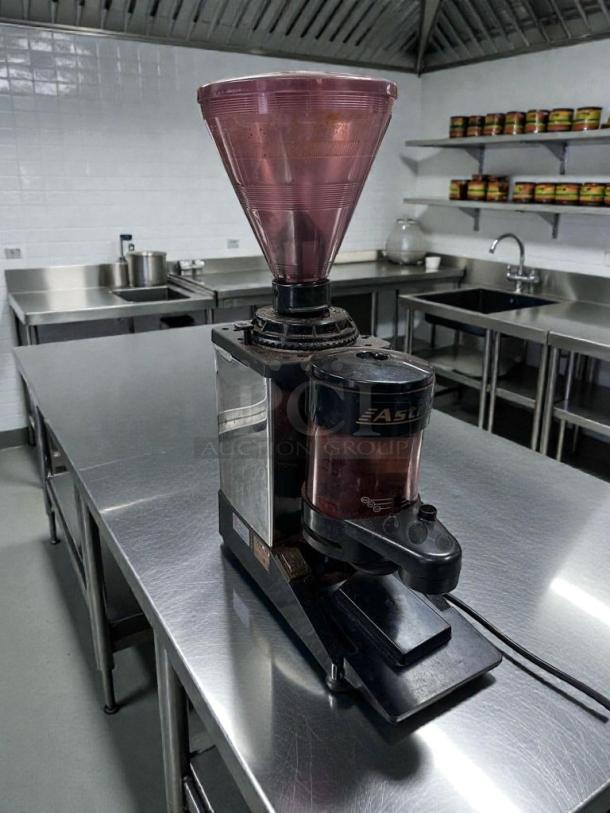 Astra commercial espresso coffee grinder, premium condition, model AST-M-GRD-0391, 115V, UL listed, fully tested.