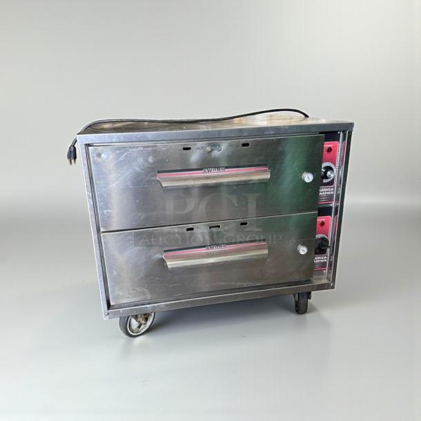 Wittco commercial double drawer warmer, stainless steel, UL Listed, fully tested, model WIT-L-DRW-0390, excellent condition.