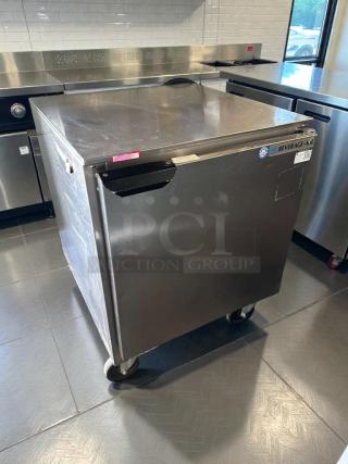 Beverage-Air UCR27A undercounter refrigerator, 27", excellent condition, UL listed, fully operational, with visible brand label.