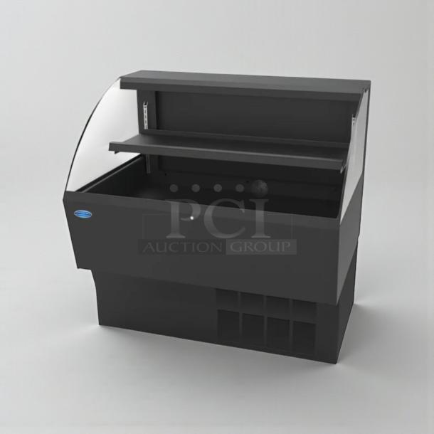 Federal ELPRSS-4 open display refrigerated merchandiser, 46 ¾" wide, excellent condition, 120V, branded badge visible.