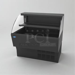 Federal ELPRSS-4 open display refrigerated merchandiser, 46 ¾" wide, excellent condition, 120V, branded badge visible.