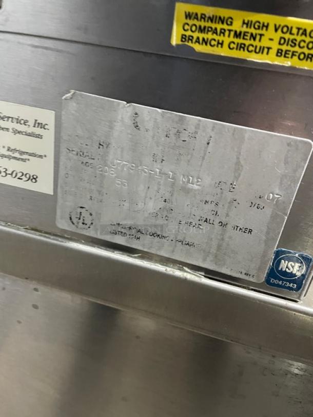 Groen HyPer-Steam Series HY-6E commercial steamer, dual compartments, 6-pan capacity, individual controls, stainless steel.