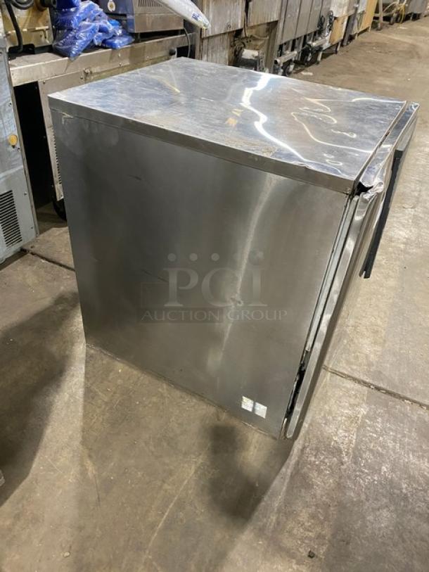 Hoshizaki KM-515MAH ice maker, stainless steel, air-cooled, crescent cube style, commercial use, good condition.