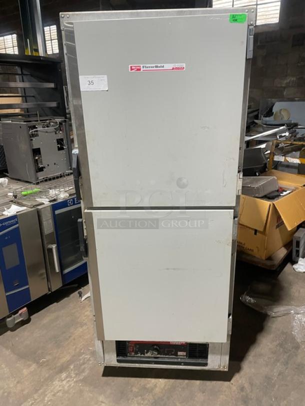 Metro Flavor Hold Series half-door single-section insulated holding/proofing cabinet, model C199H1N, on casters, used.
