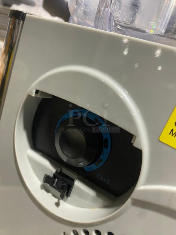 Coldline Royal-2P beverage dispenser dial, showing temperature controls and cooling feature, in excellent condition.