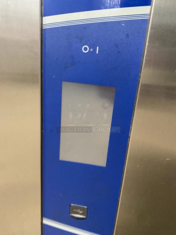 Electrolux Air-O-Convect Series Combi Oven, Model AOS062GKP1, with touch controls and wired rack, stainless steel finish.