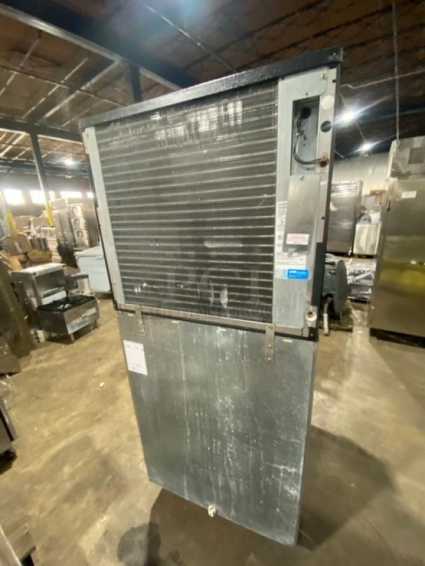 Ice-O-Matic ICE1006HA4 ice maker, stainless steel, air-cooled, half cube, electric 208-230V, SN: 13061280011968.