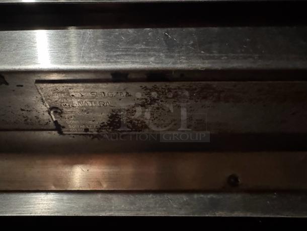 BLODGETT SH1G/AA natural gas convection oven, single deck, visible label indicating model and gas type, fair condition.