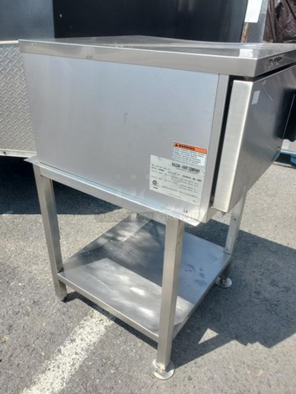 Vulcan VSX9000 Steamer 208/240V, stainless steel, used condition, visible label with model and voltage details.