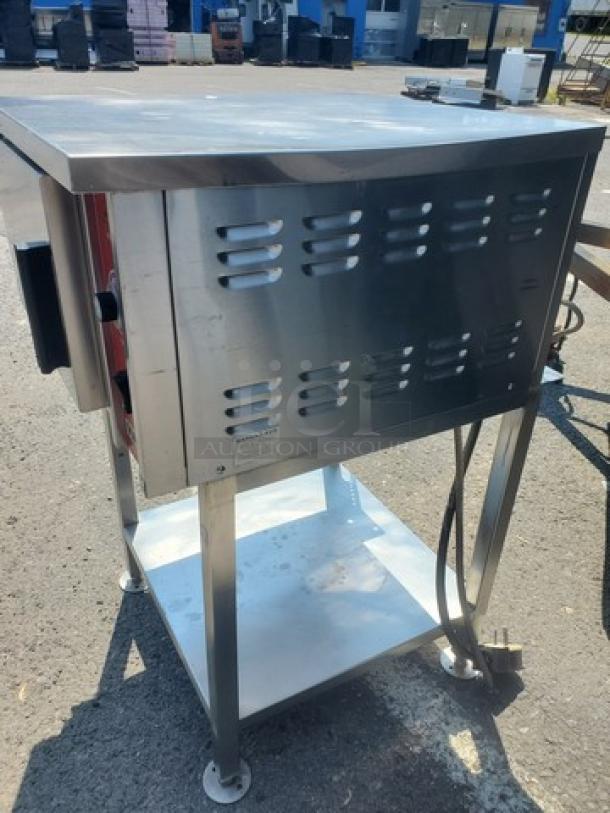 Vulcan VSX9000 Steamer 208/240V, stainless steel, used condition, vented sides, robust legs, suitable for commercial kitchens.