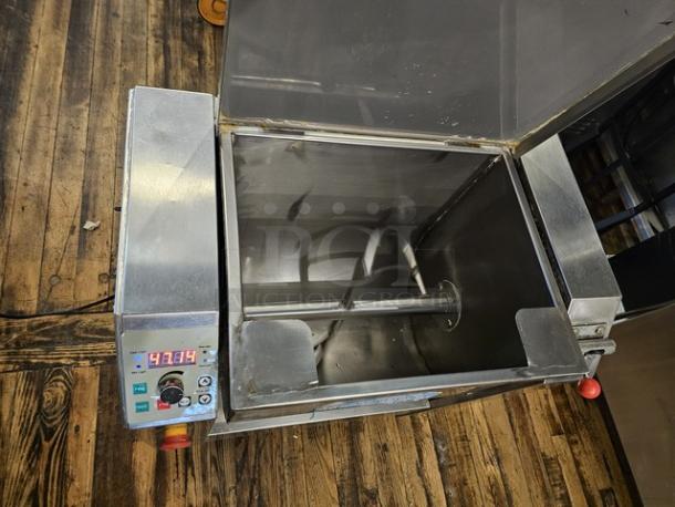 Gold Brush GB L80 dough mixer, stainless steel, with digital controls, 110V, tested and working condition.