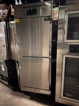 CVAP WINSTON HA4522GE holding cabinet, stainless steel, model HA4522GE, used condition. Visible control panel and brand logo.