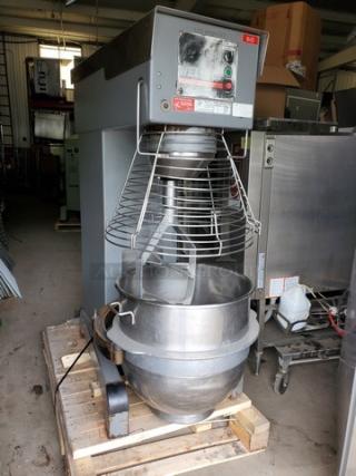 WELBILT W150 Commercial Mixer, Model W150, stainless steel, industrial kitchen equipment, good condition, with timer and speed controls.