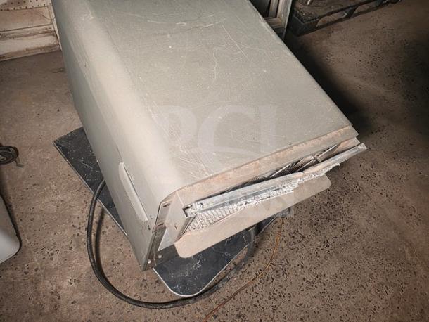 Turbochef NGO high-speed accelerated countertop oven, stainless steel, used, visible wear, model NGO, power cable attached.