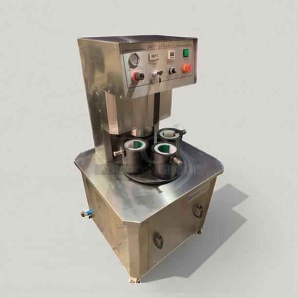 Tang Machinery Four-Station Semi-Automatic Vacuum Capper, premium condition, secure vacuum-seal, fully tested, model TNG-L-CAP-0424.