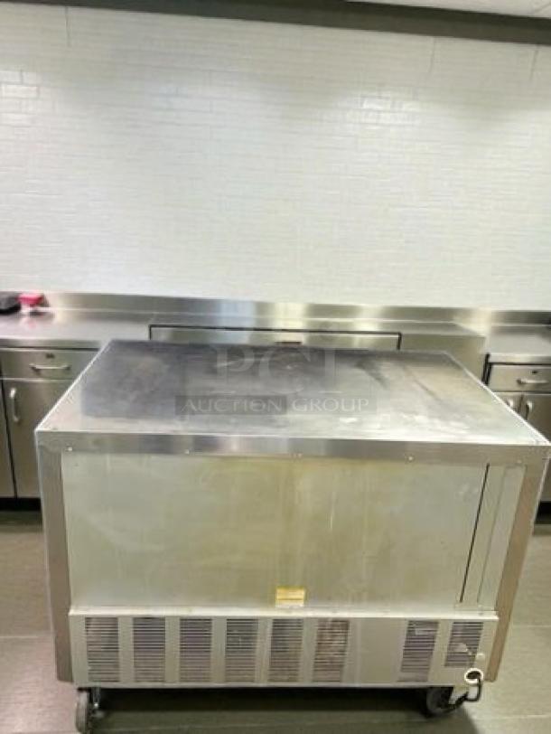 Beverage-Air WTR48A commercial worktop refrigerator, 48-inch, stainless steel, outstanding condition, UL listed, 115V, tested operational.