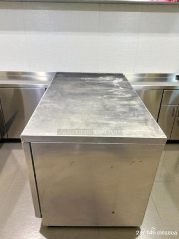 Beverage-Air WTR48A commercial worktop refrigerator, 48-inch, stainless steel, outstanding condition, UL listed.