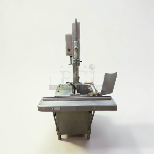 Hobart 5614 commercial meat saw, excellent condition, 2 HP, 3 phase, NSF certified, made by Hobart Corporation, fully tested.