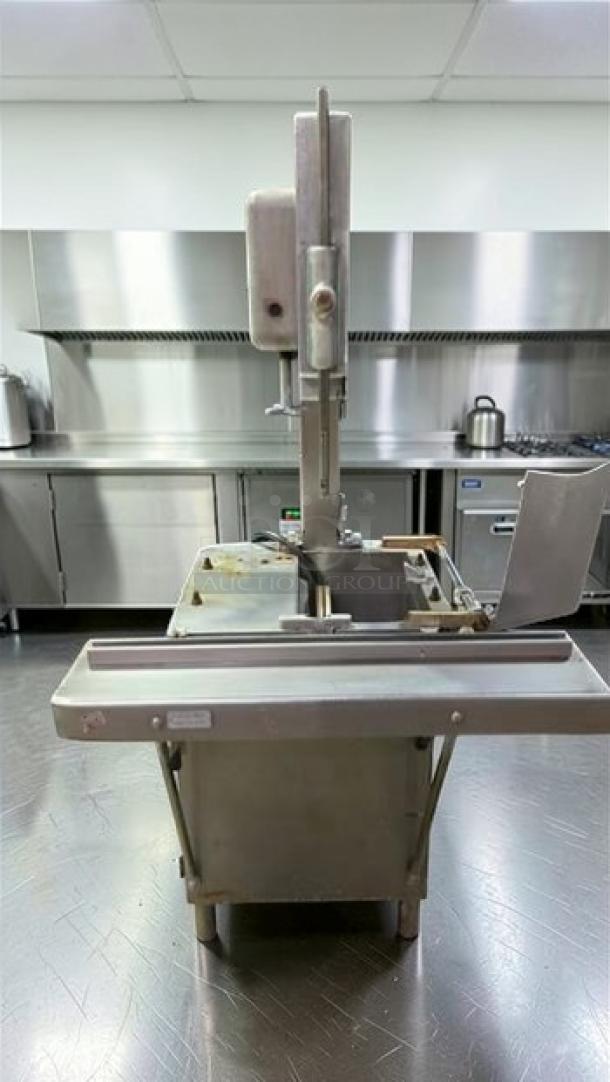 Excellent condition Hobart 5614 commercial meat saw, 2 HP, 3 phase, NSF certified, fully tested, Hobart Corporation, Ohio.
