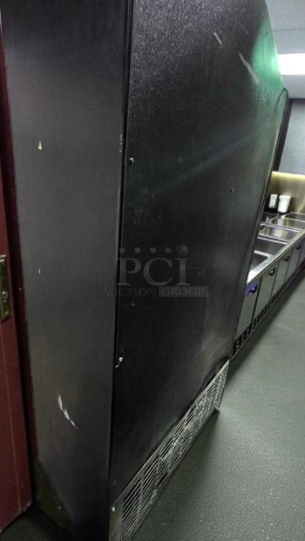 Structural Concepts Oasis B42 Open Air Refrigerated Merchandiser, 42-inch, top-tier condition, black exterior, UL listed.