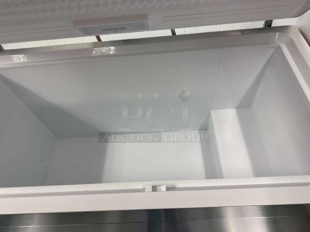 Electrolux FFCL1542AW commercial chest freezer, excellent condition, UL listed, fully tested, 115V, spacious interior.