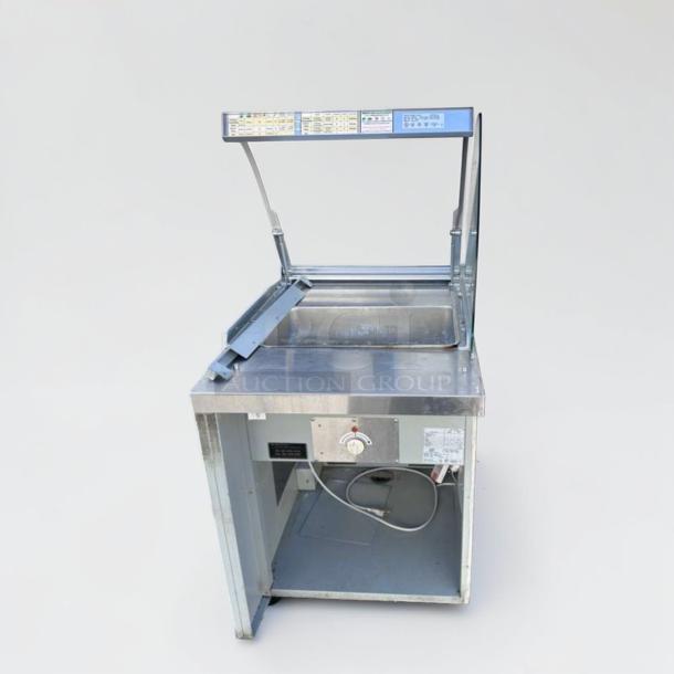 Duke SUB-HF-L25M commercial heated food table with glass sneezeguard, premium condition, fully tested and operational.