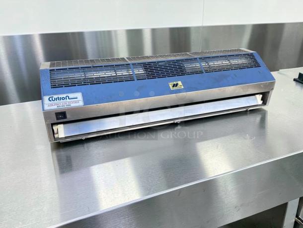 Superb condition 36" TMI Curtain Products IBD-2-36-1-SS commercial air curtain, UL listed, fully tested, operational.